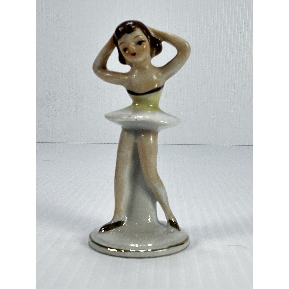 Vintage Ballerinaβ 4" Woman Figurine Dancing Marked Japan